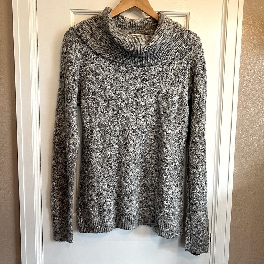 Christopher & Banks Grey Wide Turtle Neck Sweater